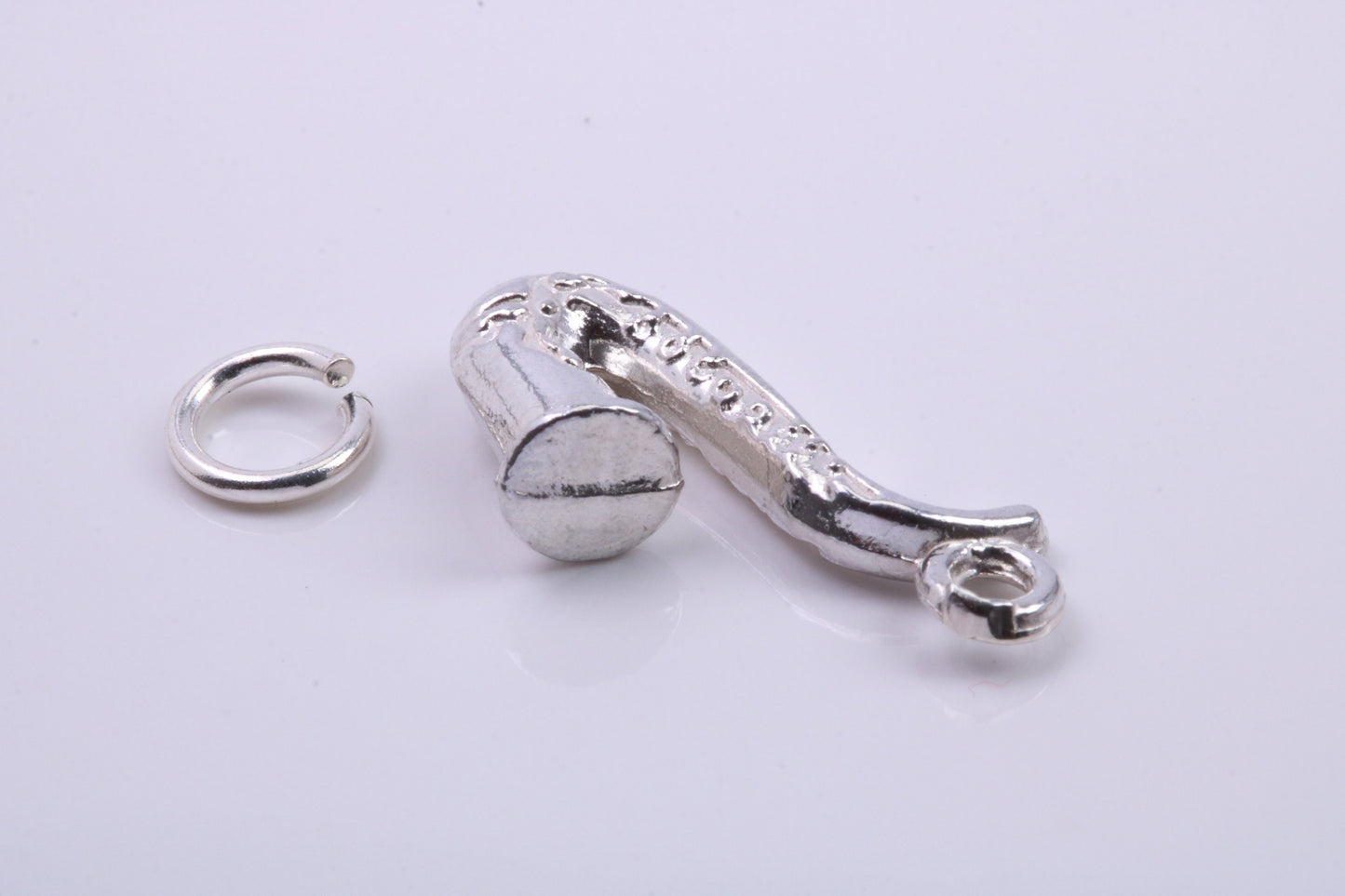 Saxophone Charm, Traditional Charm, Made from Solid 925 Grade Sterling Silver, Complete with Attachment Link