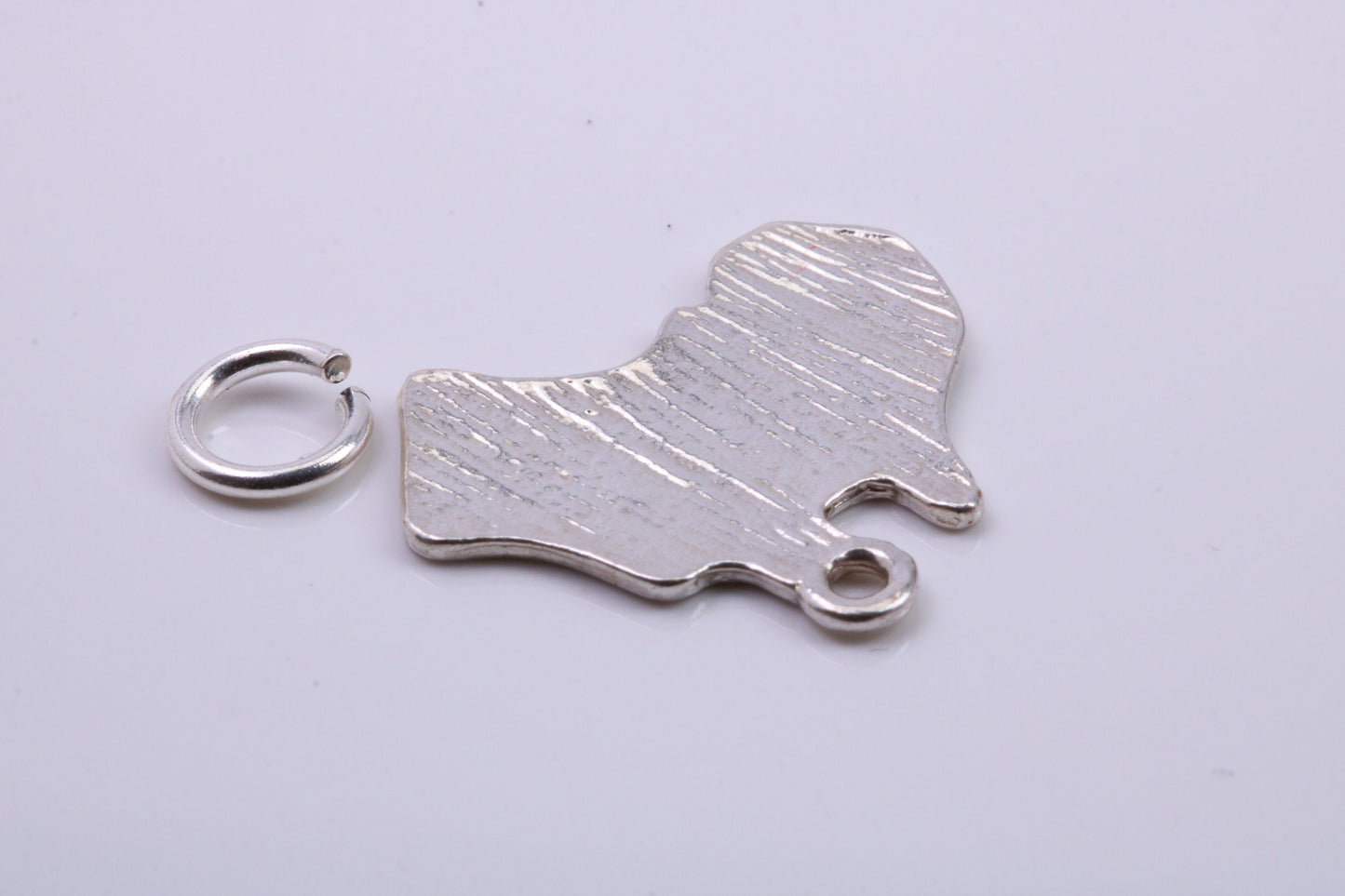 Australia Charm, Traditional Charm, Made from Solid 925 Grade Sterling Silver, Complete with Attachment Link