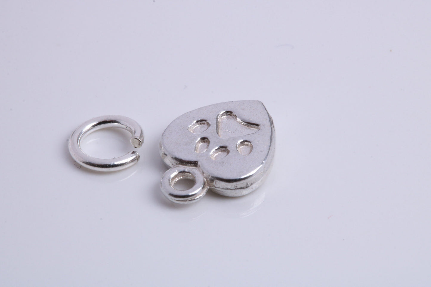 Love My Dog Charm, Traditional Charm, Made from Solid 925 Grade Sterling Silver, Complete with Attachment Link
