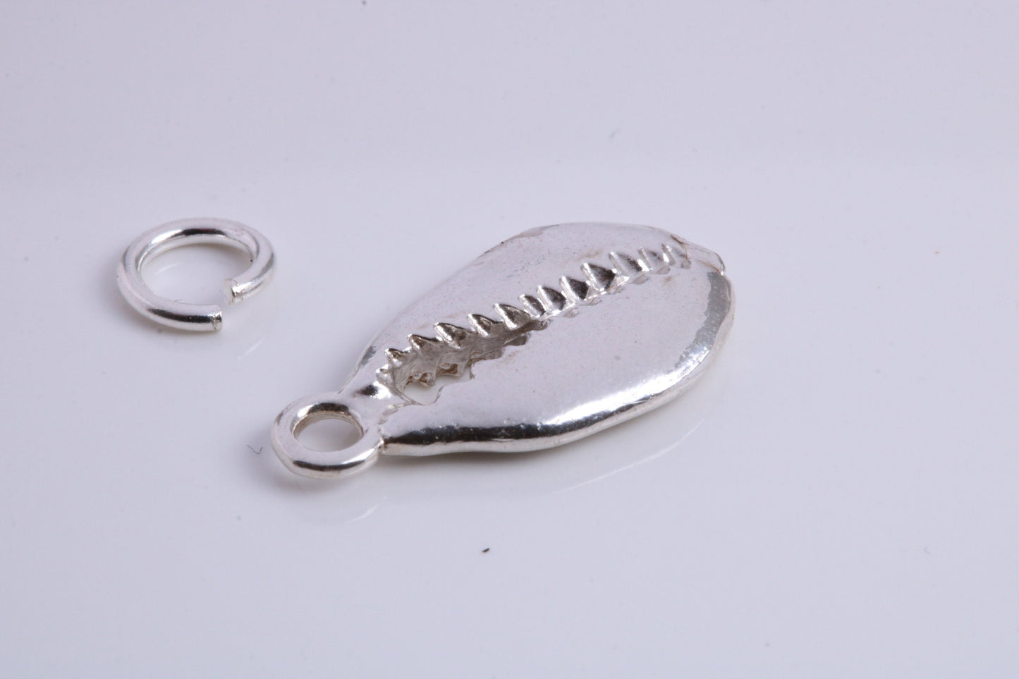Shark Jaw Charm, Traditional Charm, Made from Solid 925 Grade Sterling Silver, Complete with Attachment Link
