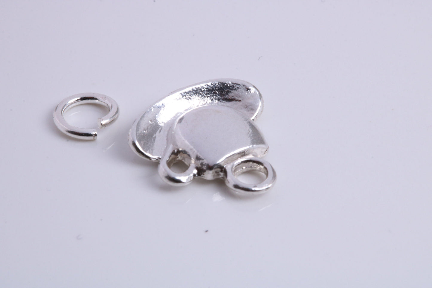 Tea Cup and Saucer Charm, Traditional Charm, Made from Solid 925 Grade Sterling Silver, Complete with Attachment Link