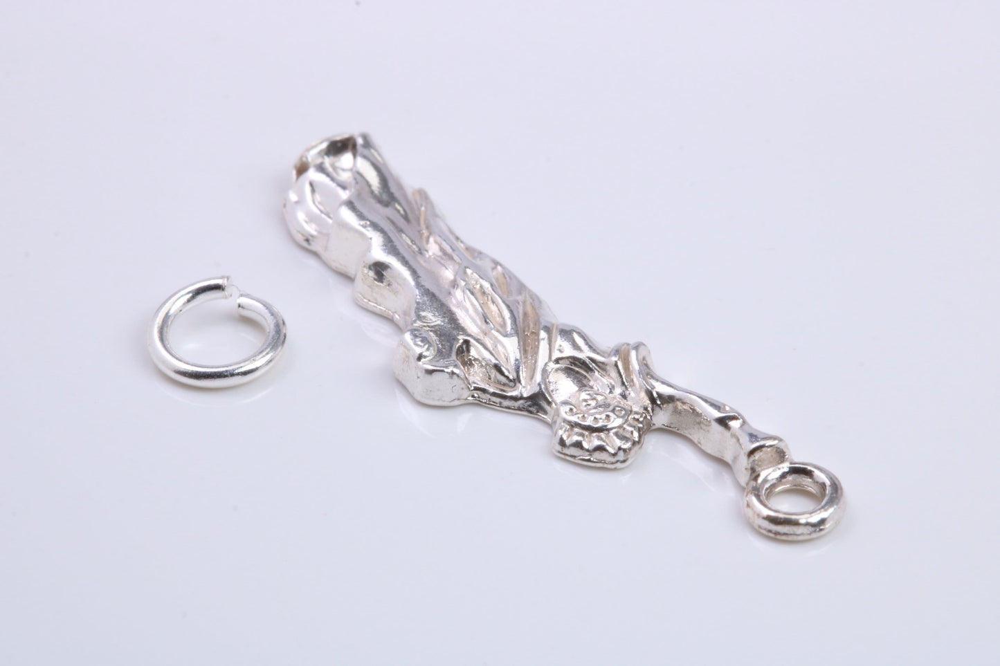 Statue of Liberty Charm, Traditional Charm, Made from Solid 925 Grade Sterling Silver, Complete with Attachment Link
