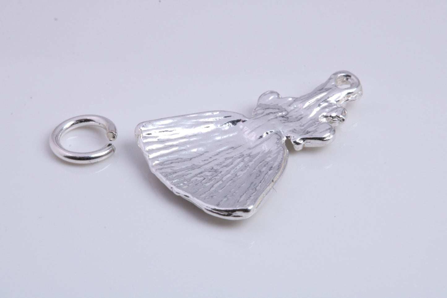 Fairy God Mother Charm, Traditional Charm, Made from Solid 925 Grade Sterling Silver, Complete with Attachment Link