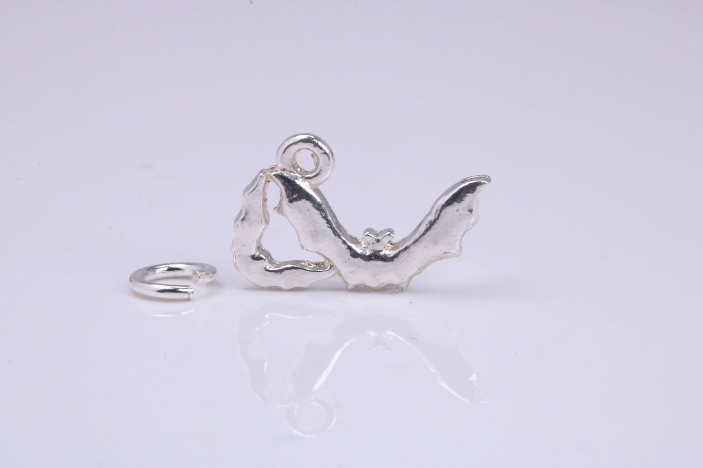 Shrimp Charm, Traditional Charm, Made from Solid 925 Grade Sterling Silver, Complete with Attachment Link