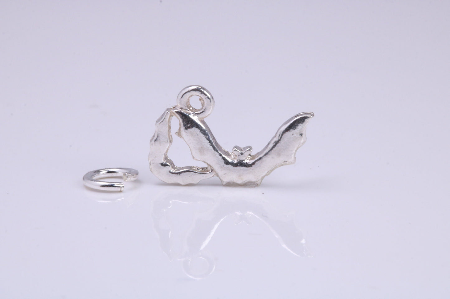 Shrimp Charm, Traditional Charm, Made from Solid 925 Grade Sterling Silver, Complete with Attachment Link