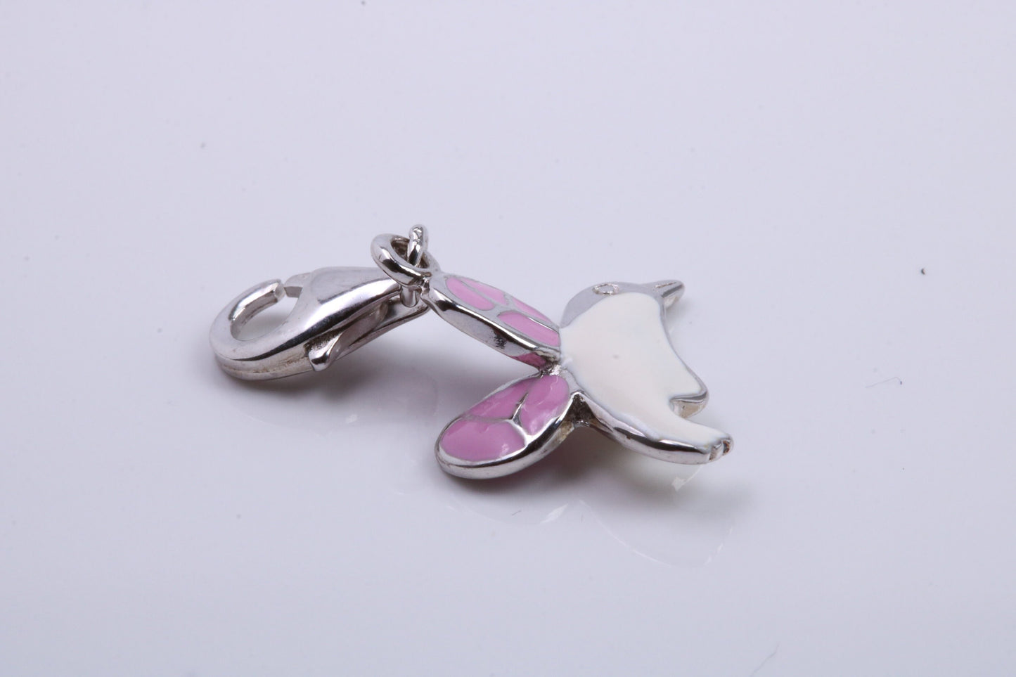 Humming Bird Charm, Traditional Charm, Made from Solid 925 Grade Sterling Silver, Complete with Attachment Link