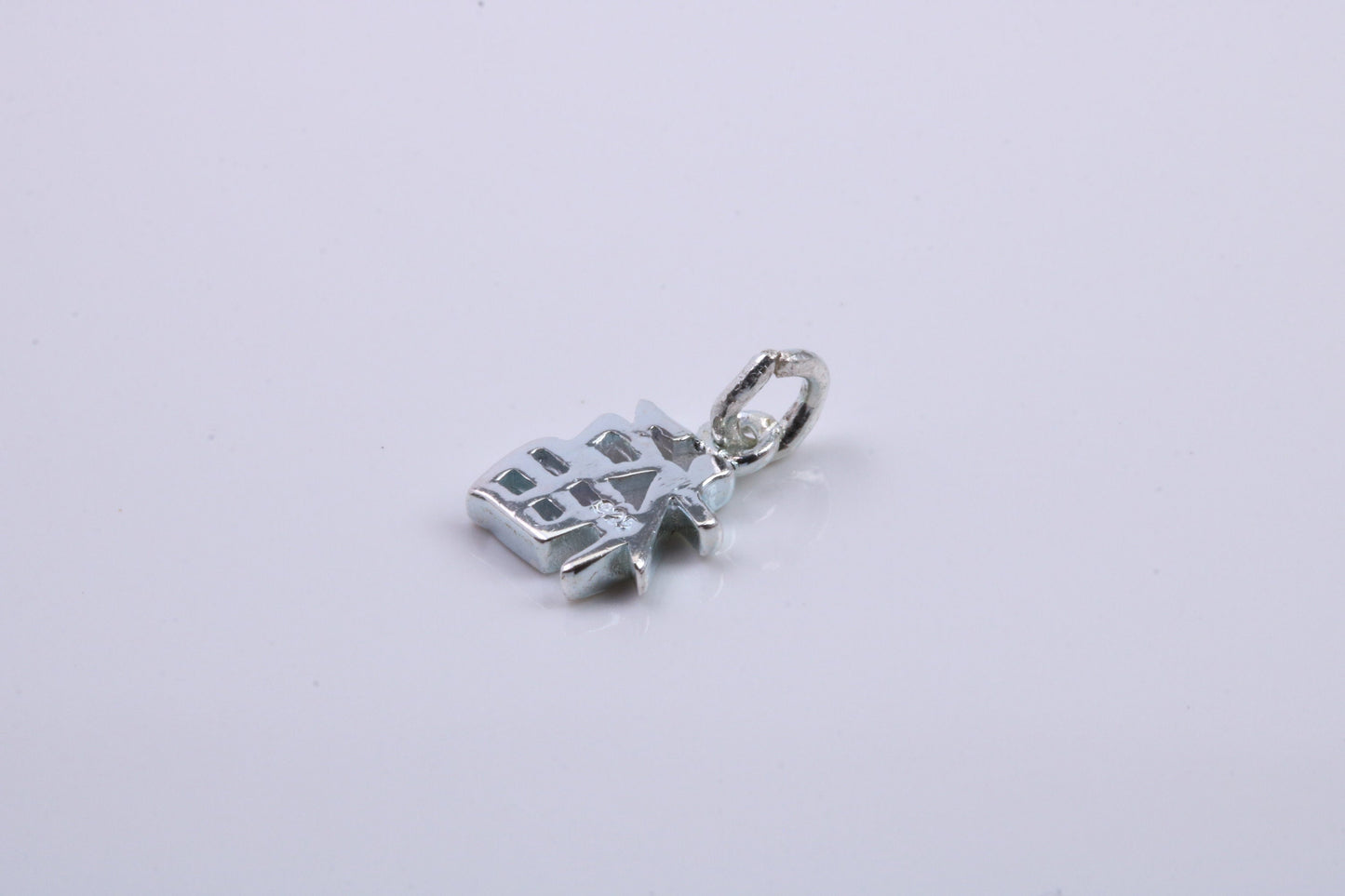 Oriental Writing Charm, Traditional Charm, Made from Solid 925 Grade Sterling Silver, Complete with Attachment Link