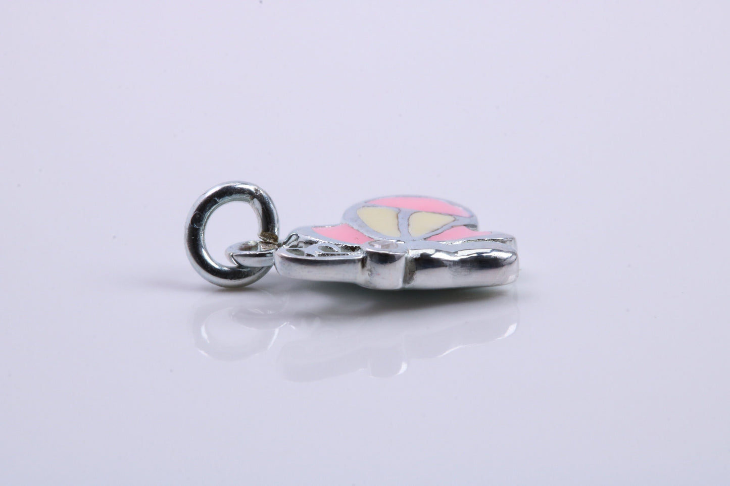 Snail Charm, Traditional Charm, Made from Solid 925 Grade Sterling Silver, Complete with Attachment Link
