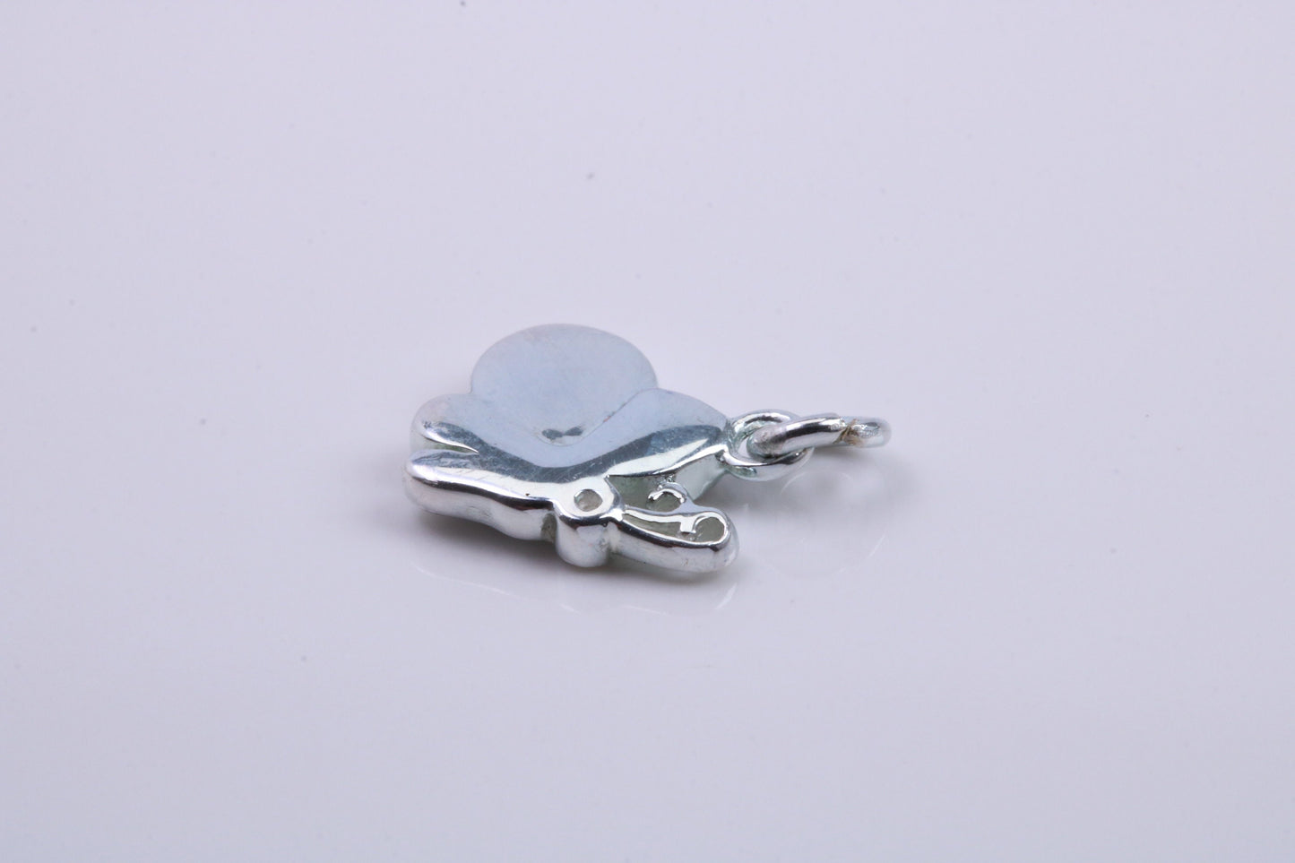 Snail Charm, Traditional Charm, Made from Solid 925 Grade Sterling Silver, Complete with Attachment Link