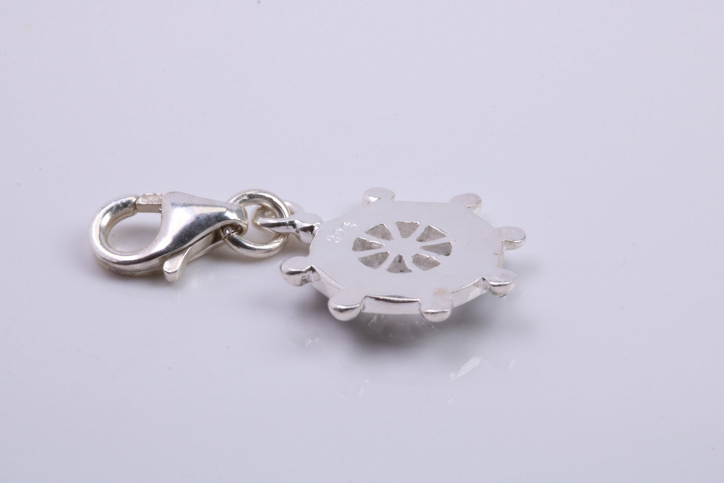 Helm Charm, Traditional Charm, Made from Solid 925 Grade Sterling Silver, Complete with Attachment Link
