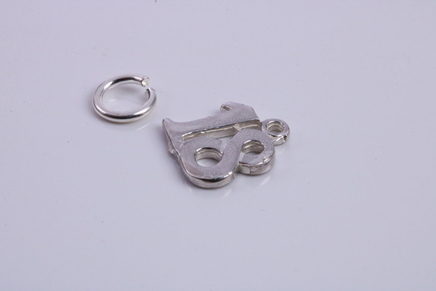 18th Birthday Charm, Traditional Charm, Made from Solid 925 Grade Sterling Silver, Complete with Attachment Link
