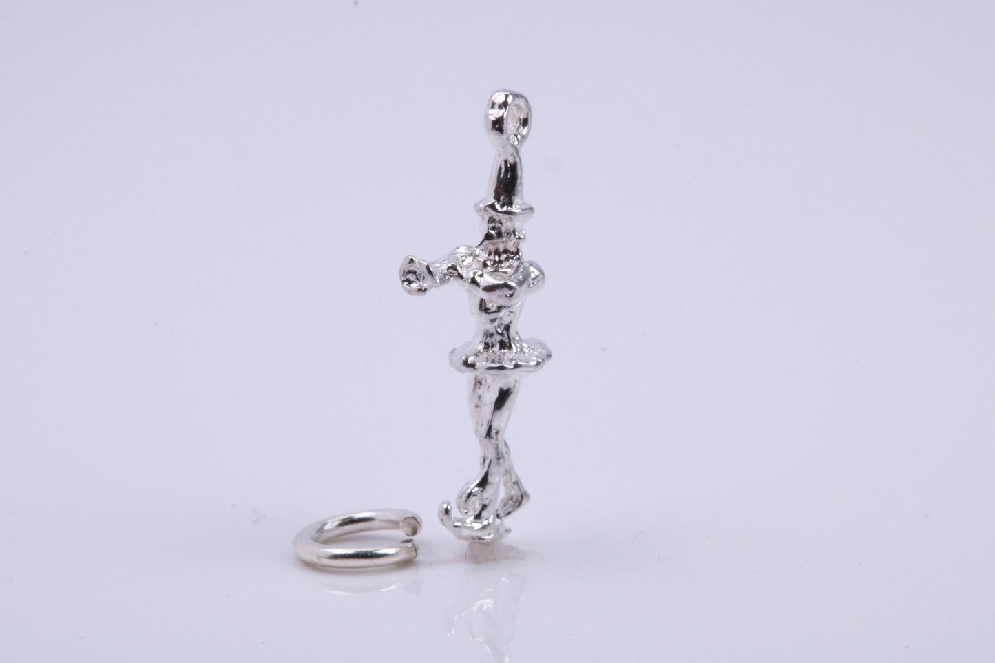 Pied Piper of Hamelin Charm, Traditional Charm, Made from Solid 925 Grade Sterling Silver, Complete with Attachment Link