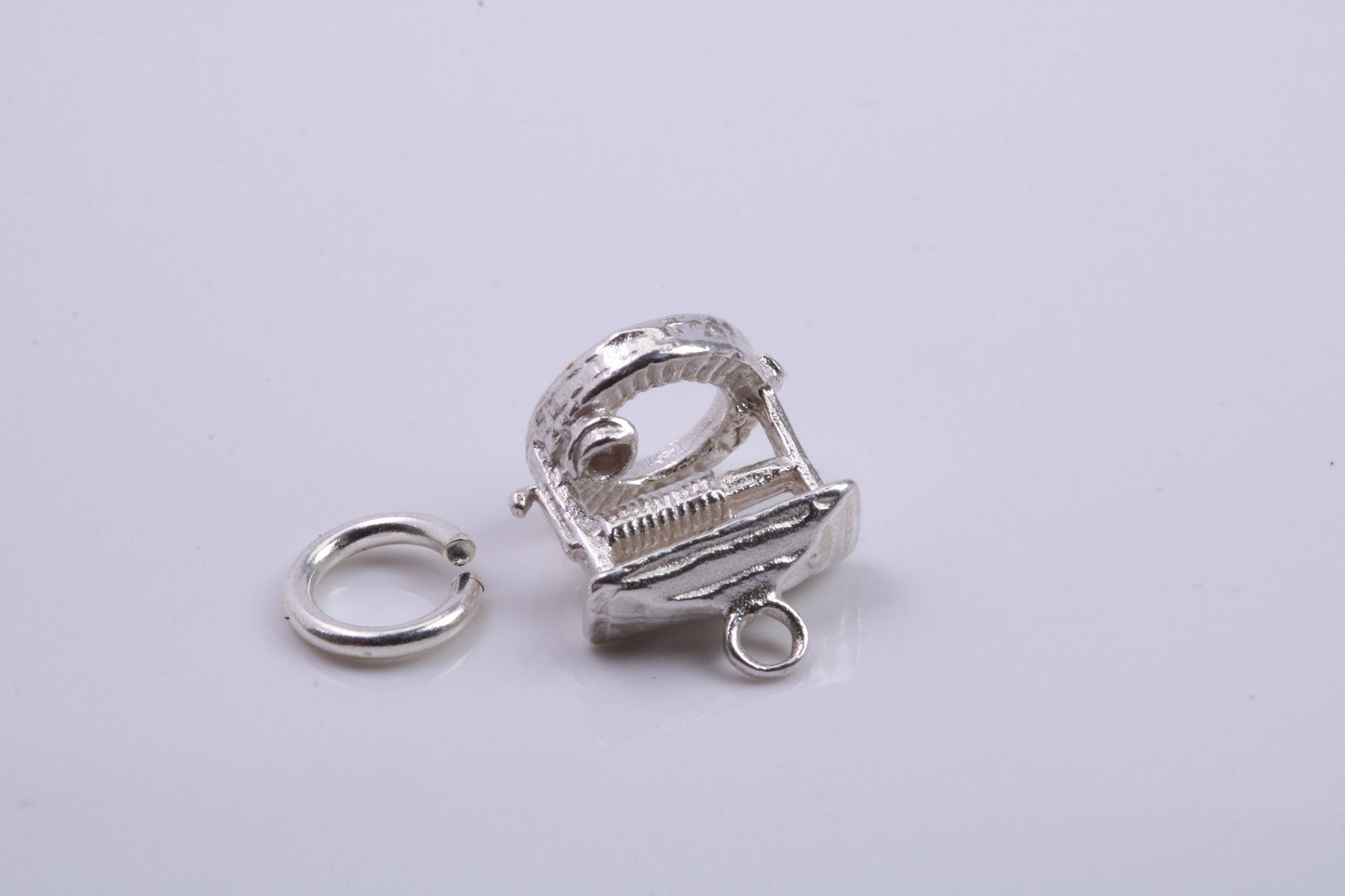 Water Well Charm, Traditional Charm, Made from Solid 925 Grade Sterling Silver, Complete with Attachment Link