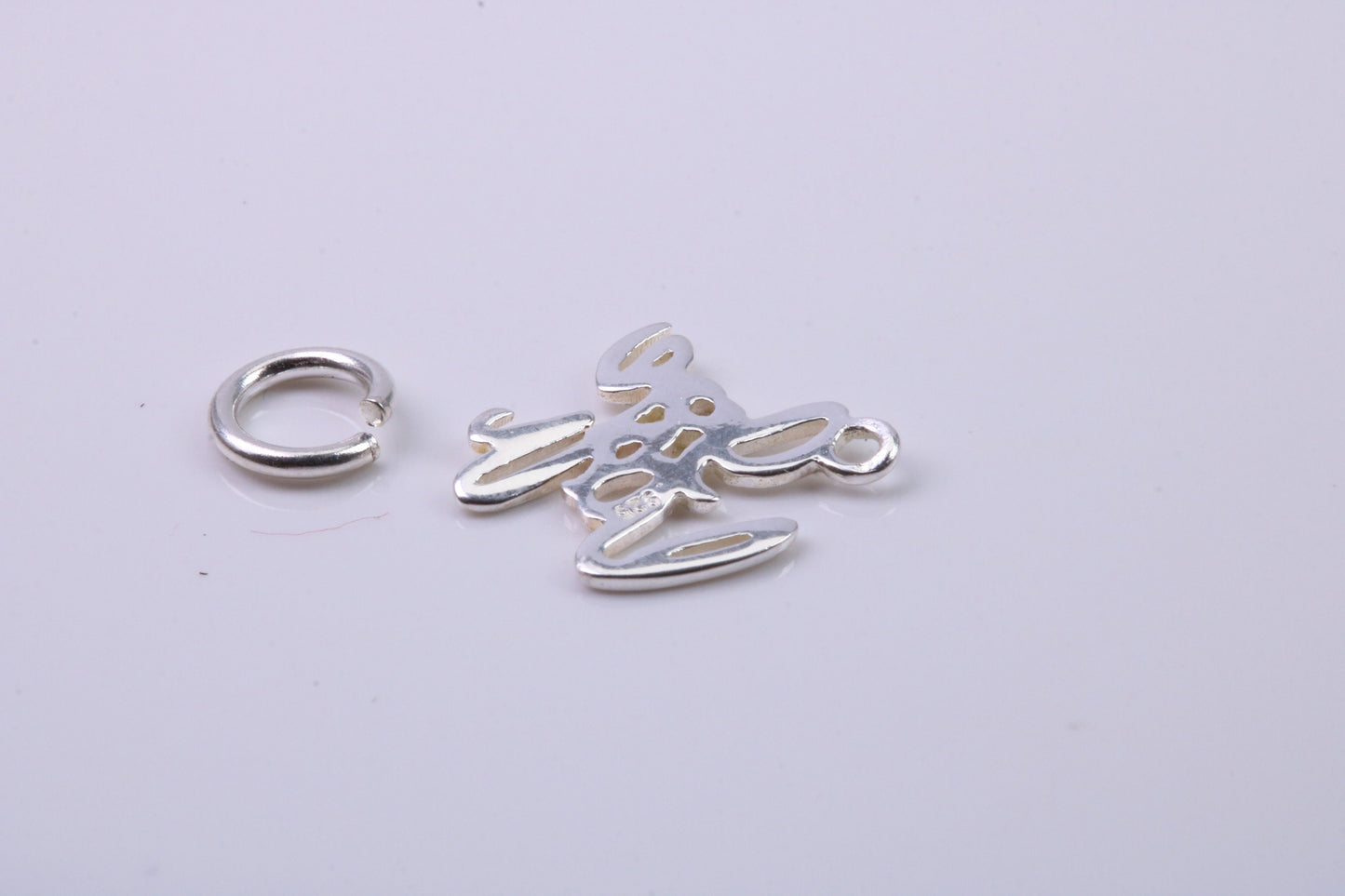 I Love You Charm, Traditional Charm, Made from Solid 925 Grade Sterling Silver, Complete with Attachment Link