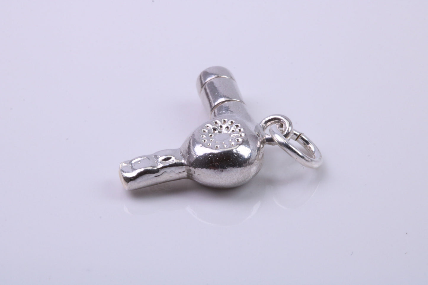 Hair Dryer Charm, Traditional Charm, Made from Solid 925 Grade Sterling Silver, Complete with Attachment Link