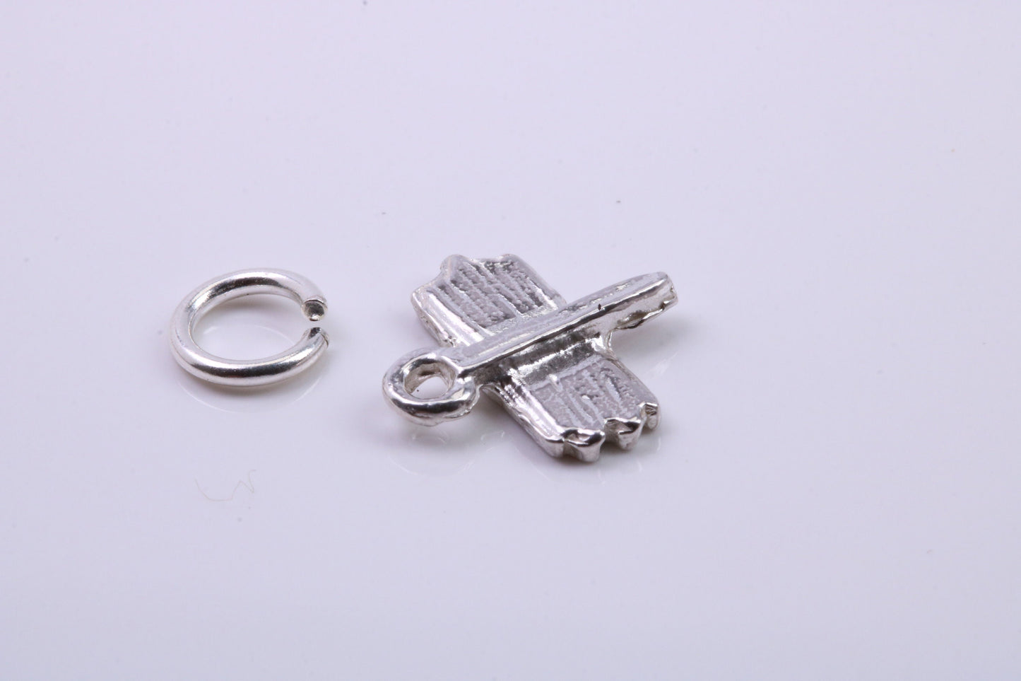 Camping Charm, Traditional Charm, Made from Solid 925 Grade Sterling Silver, Complete with Attachment Link
