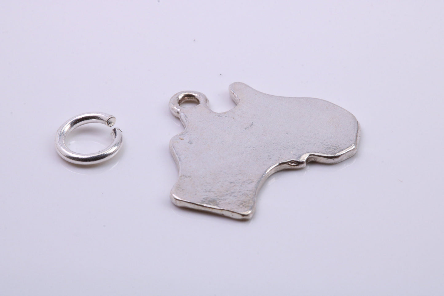 Australia Charm, Traditional Charm, Made from Solid 925 Grade Sterling Silver, Complete with Attachment Link