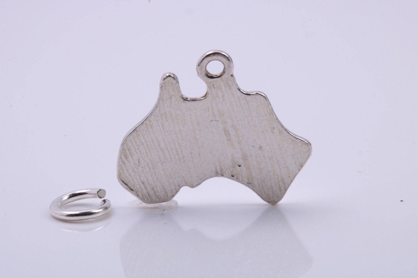 Australia Charm, Traditional Charm, Made from Solid 925 Grade Sterling Silver, Complete with Attachment Link