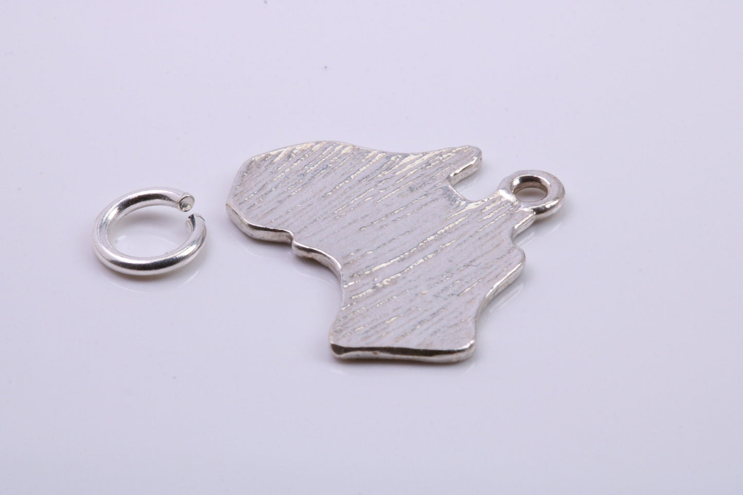 Australia Charm, Traditional Charm, Made from Solid 925 Grade Sterling Silver, Complete with Attachment Link