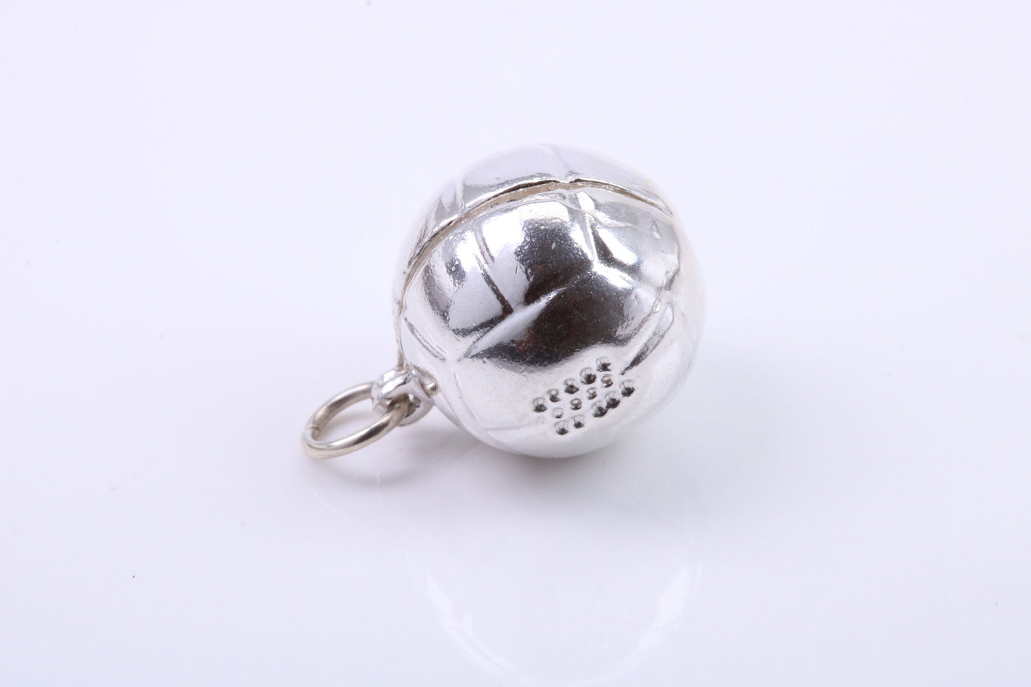 Foot Ball Charm, Traditional Charm, Made from Solid 925 Grade Sterling Silver, Complete with Attachment Link