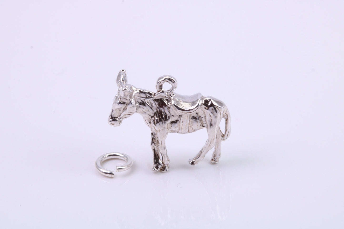 Farm Mule Charm, Traditional Charm, Made from Solid 925 Grade Sterling Silver, Complete with Attachment Link
