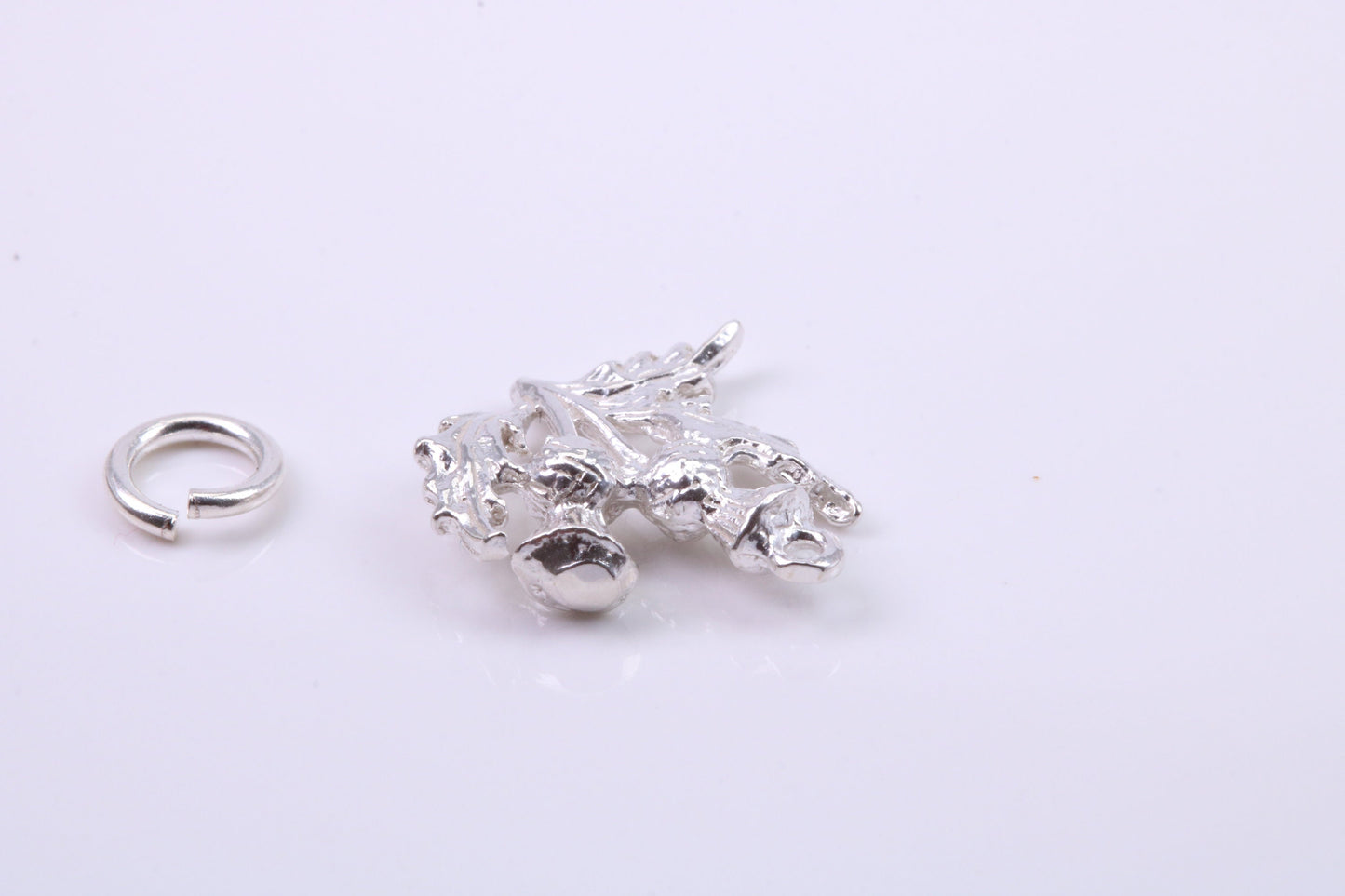 Thistle Charm, Traditional Charm, Made from Solid 925 Grade Sterling Silver, Complete with Attachment Link
