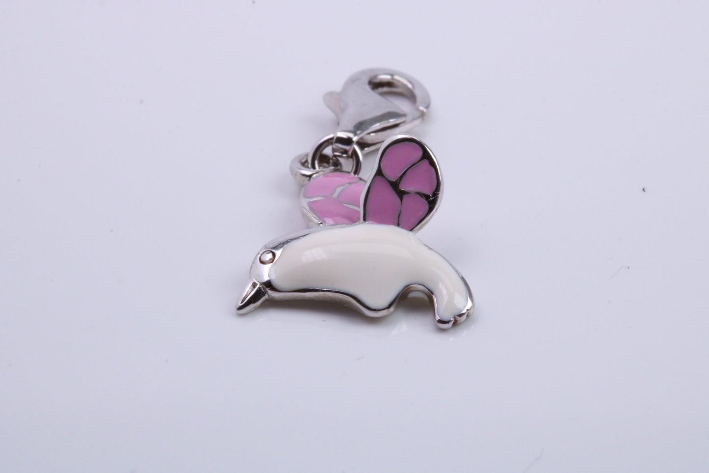 Humming Bird Charm, Traditional Charm, Made from Solid 925 Grade Sterling Silver, Complete with Attachment Link