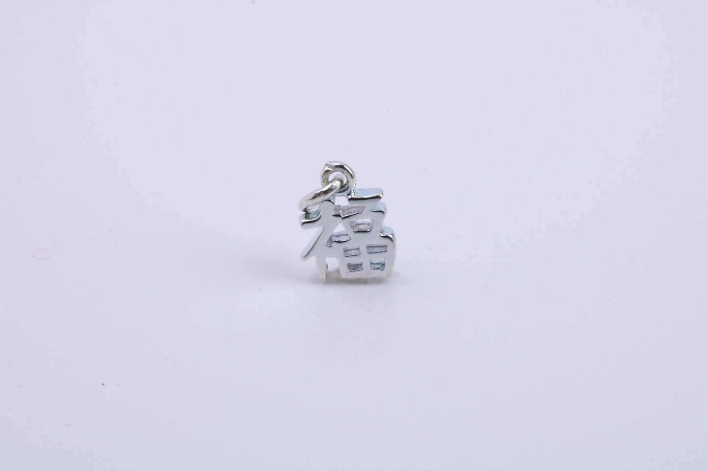 Oriental Writing Charm, Traditional Charm, Made from Solid 925 Grade Sterling Silver, Complete with Attachment Link
