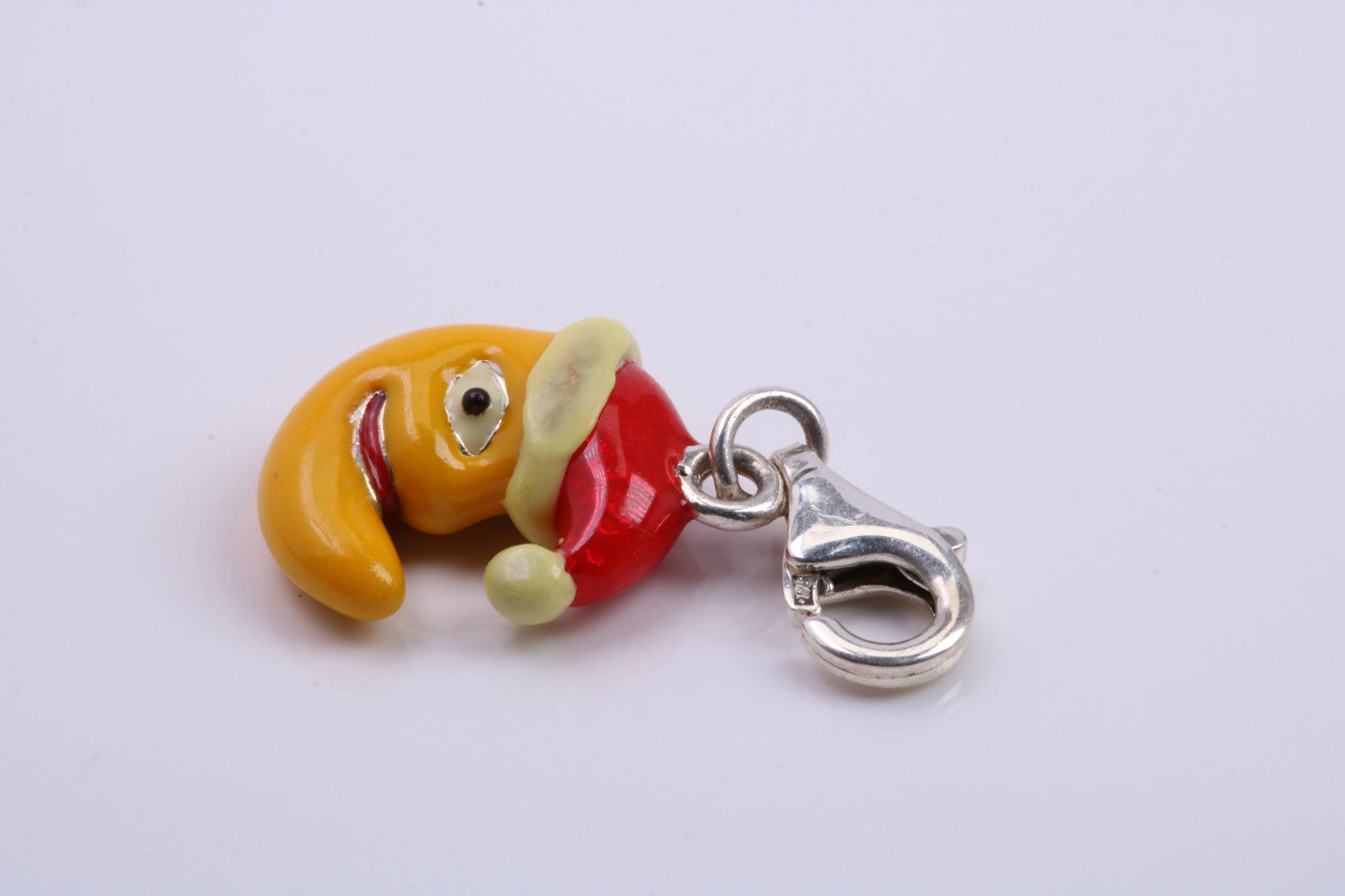 Christmas Stocking Charm, Traditional Charm, Made from Solid 925 Grade Sterling Silver, Complete with Attachment Link