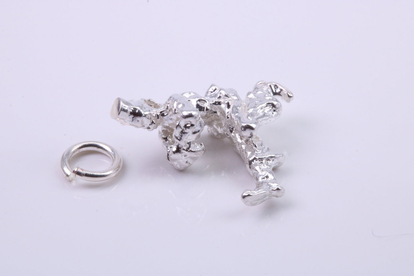 Russian Cossack Charm, Traditional Charm, Made from Solid 925 Grade Sterling Silver, Complete with Attachment Link