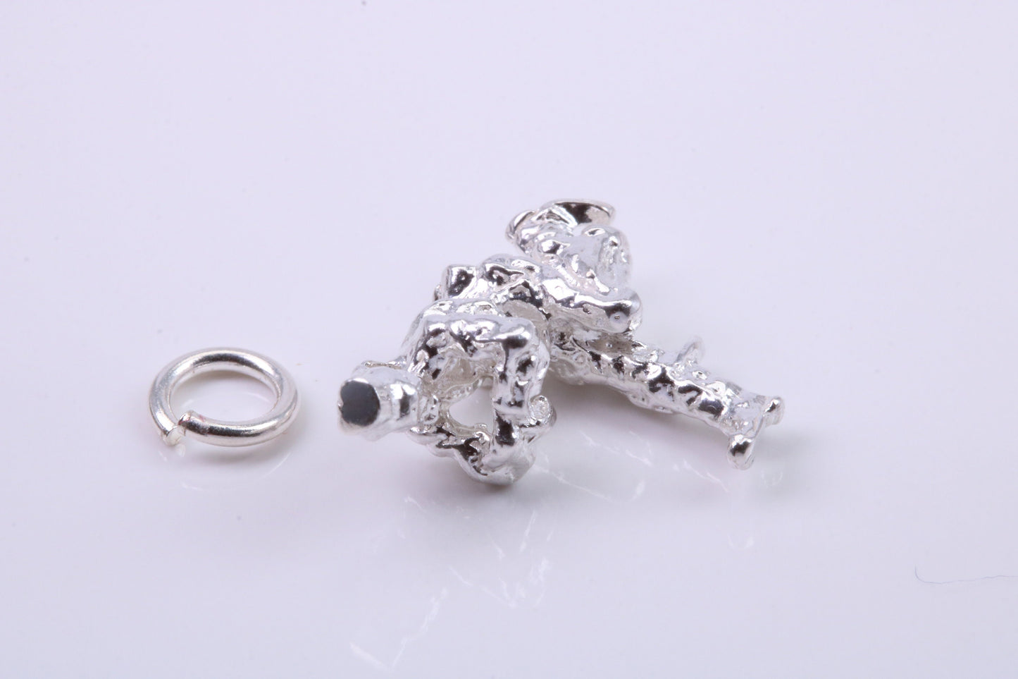 Russian Cossack Charm, Traditional Charm, Made from Solid 925 Grade Sterling Silver, Complete with Attachment Link