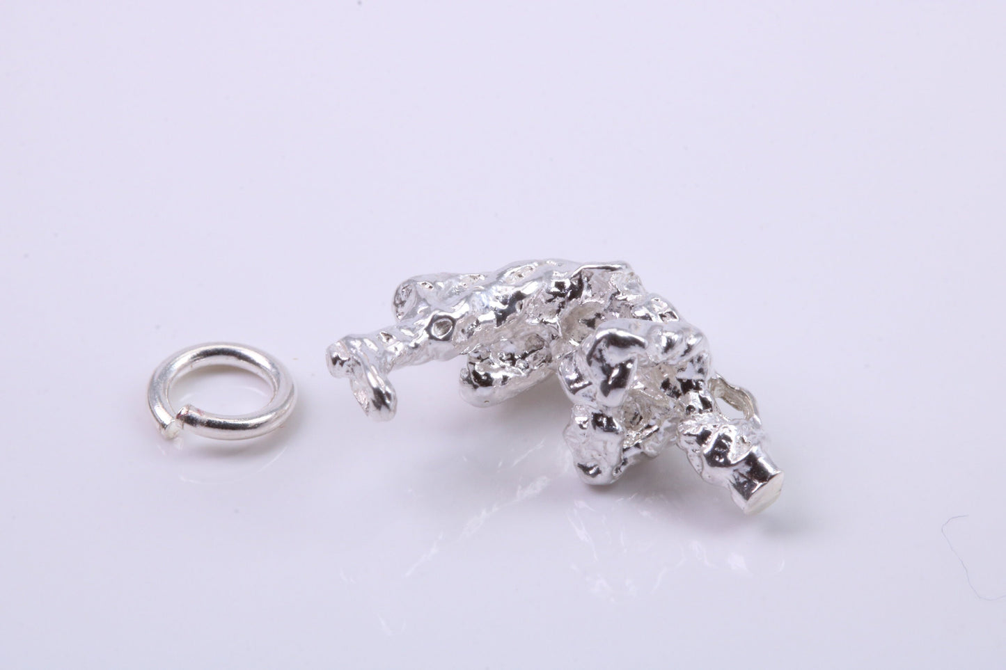 Russian Cossack Charm, Traditional Charm, Made from Solid 925 Grade Sterling Silver, Complete with Attachment Link