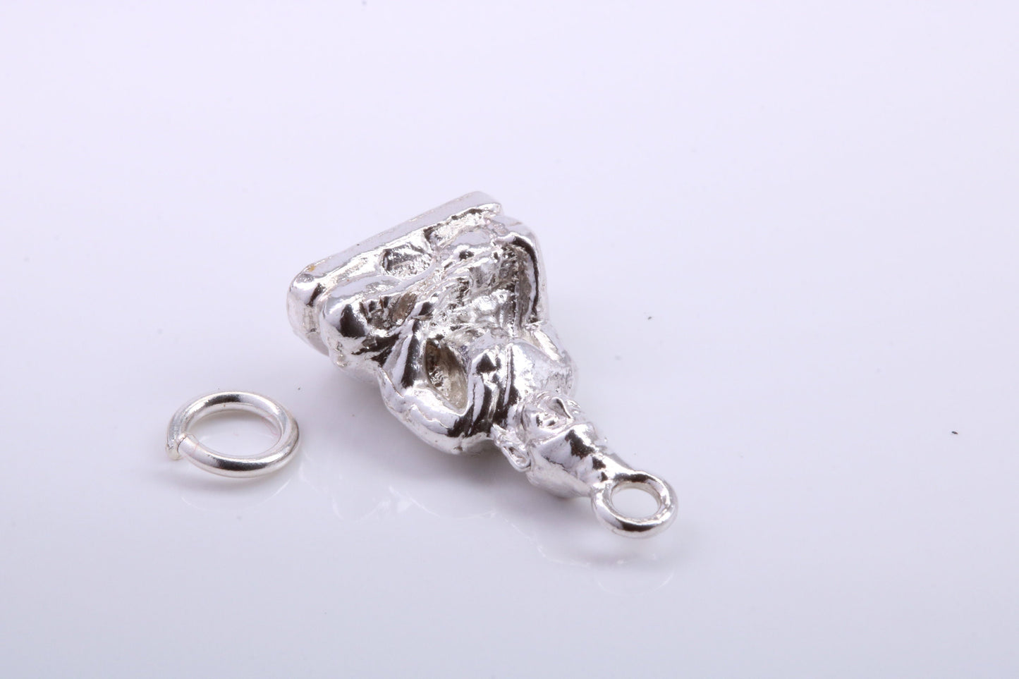 Buddha Charm, Traditional Charm, Made from Solid 925 Grade Sterling Silver, Complete with Attachment Link