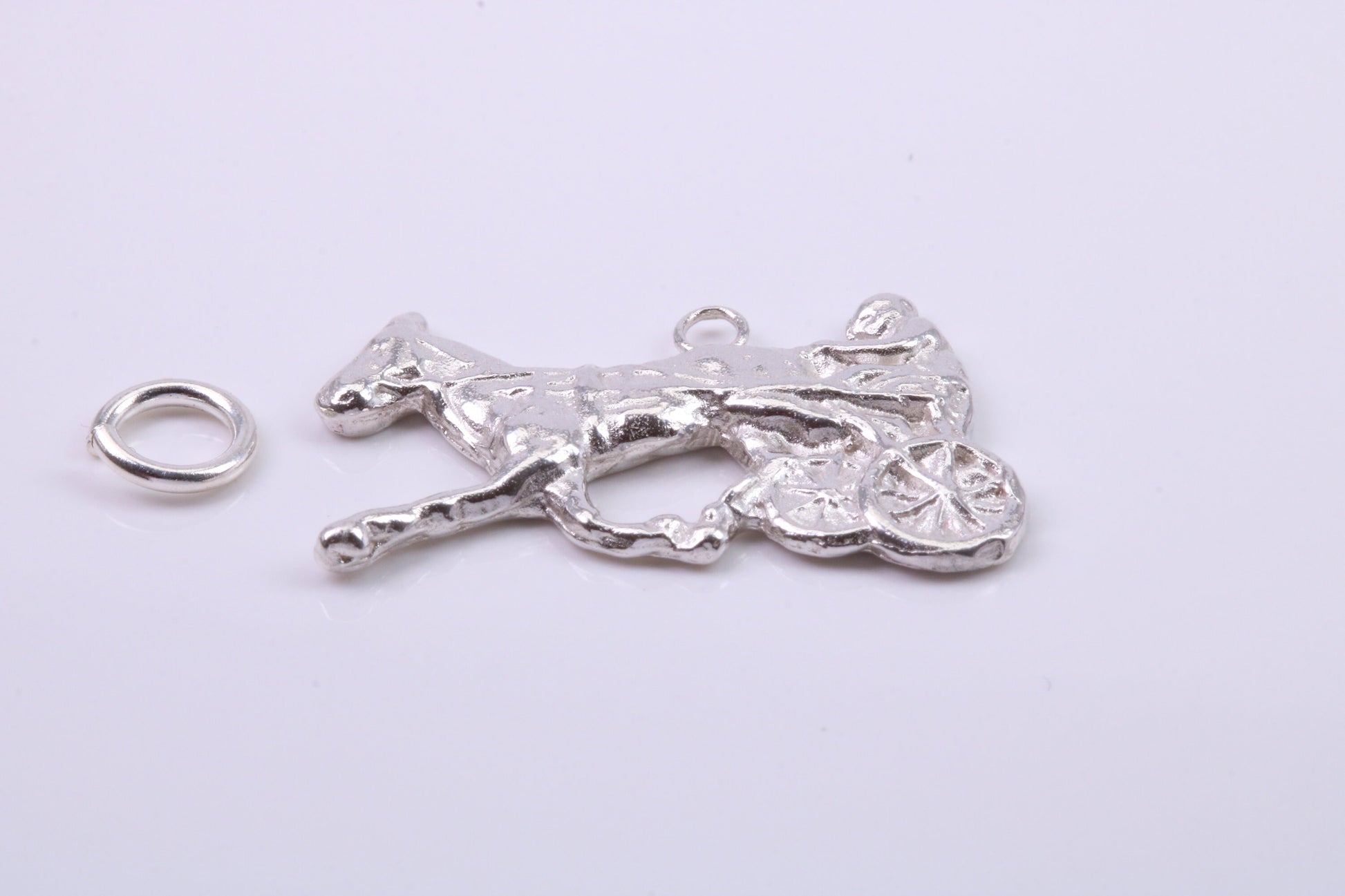 Chariot charm, Traditional Charm, Made from Solid 925 Grade Sterling Silver, Complete with Attachment Link