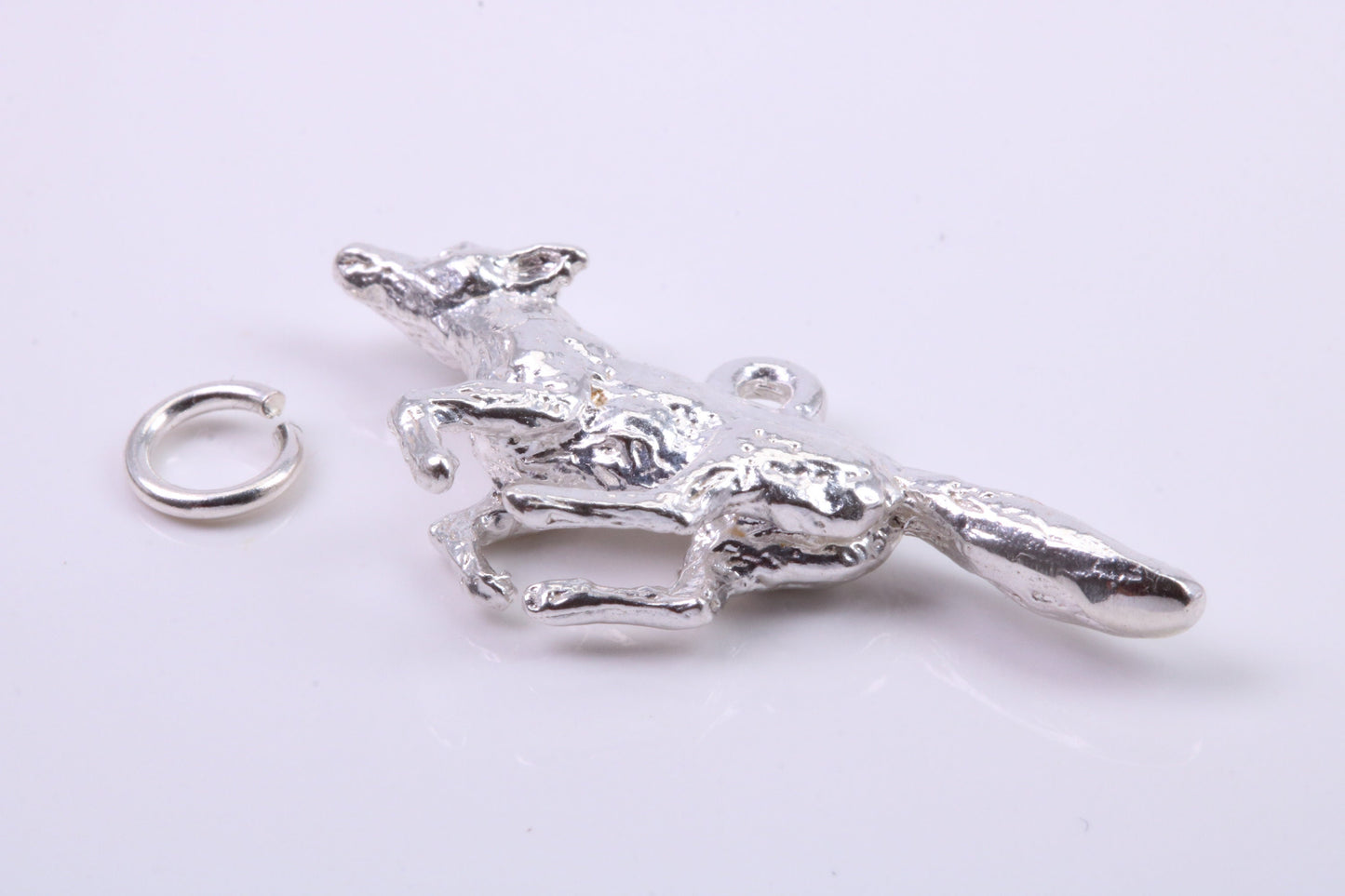 Greyhound Dog Charm, Traditional Charm, Made from Solid 925 Grade Sterling Silver, Complete with Attachment Link