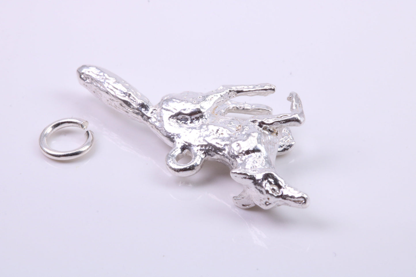 Greyhound Dog Charm, Traditional Charm, Made from Solid 925 Grade Sterling Silver, Complete with Attachment Link