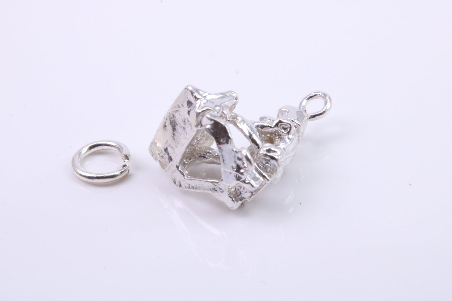 Man in Shackles Charm, Traditional Charm, Made from Solid 925 Grade Sterling Silver, Complete with Attachment Link