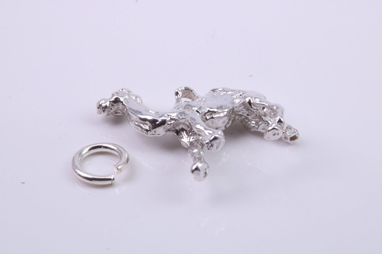 Arabian Camel Charm, Traditional Charm, Made from Solid 925 Grade Sterling Silver, Complete with Attachment Link