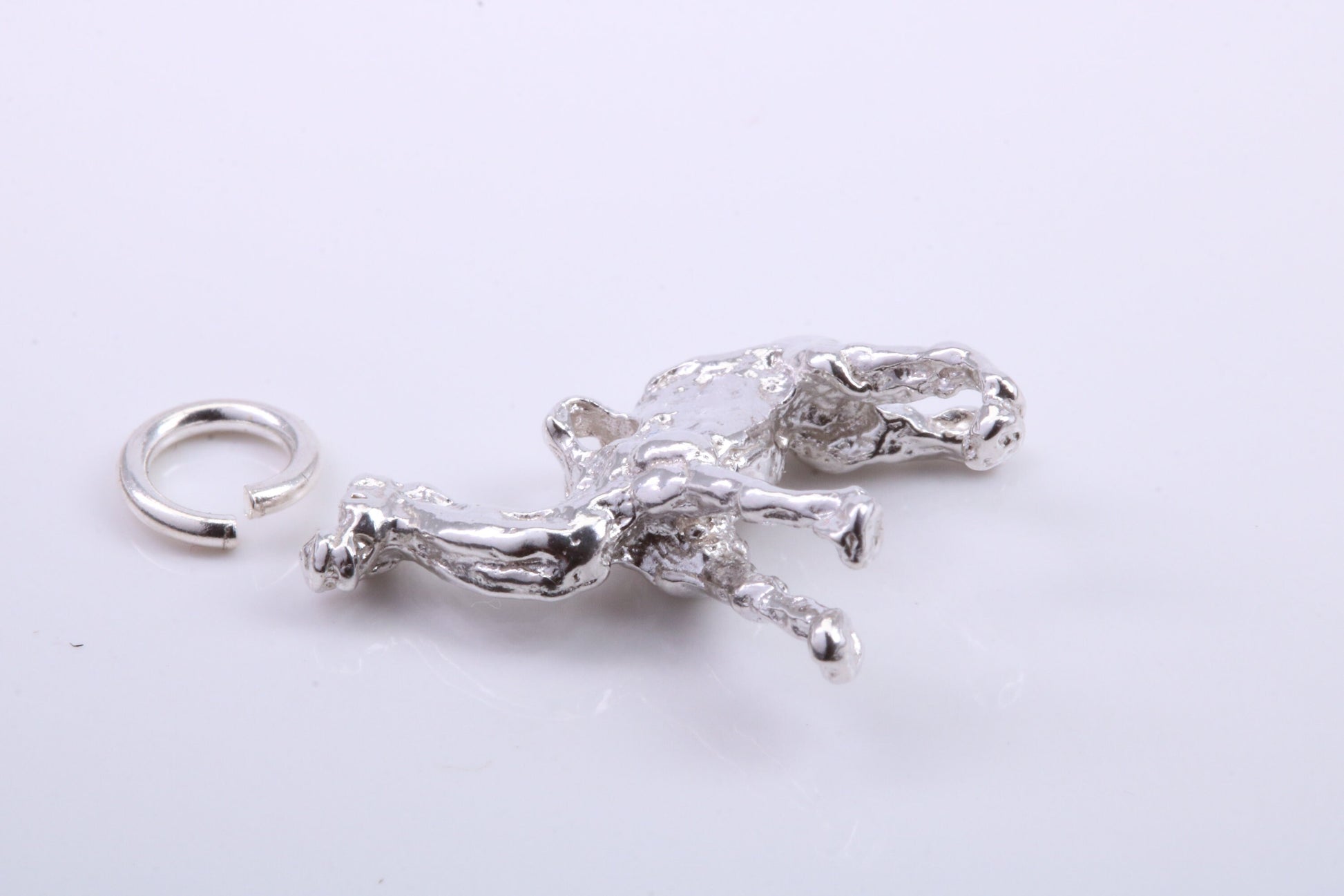 Arabian Camel Charm, Traditional Charm, Made from Solid 925 Grade Sterling Silver, Complete with Attachment Link