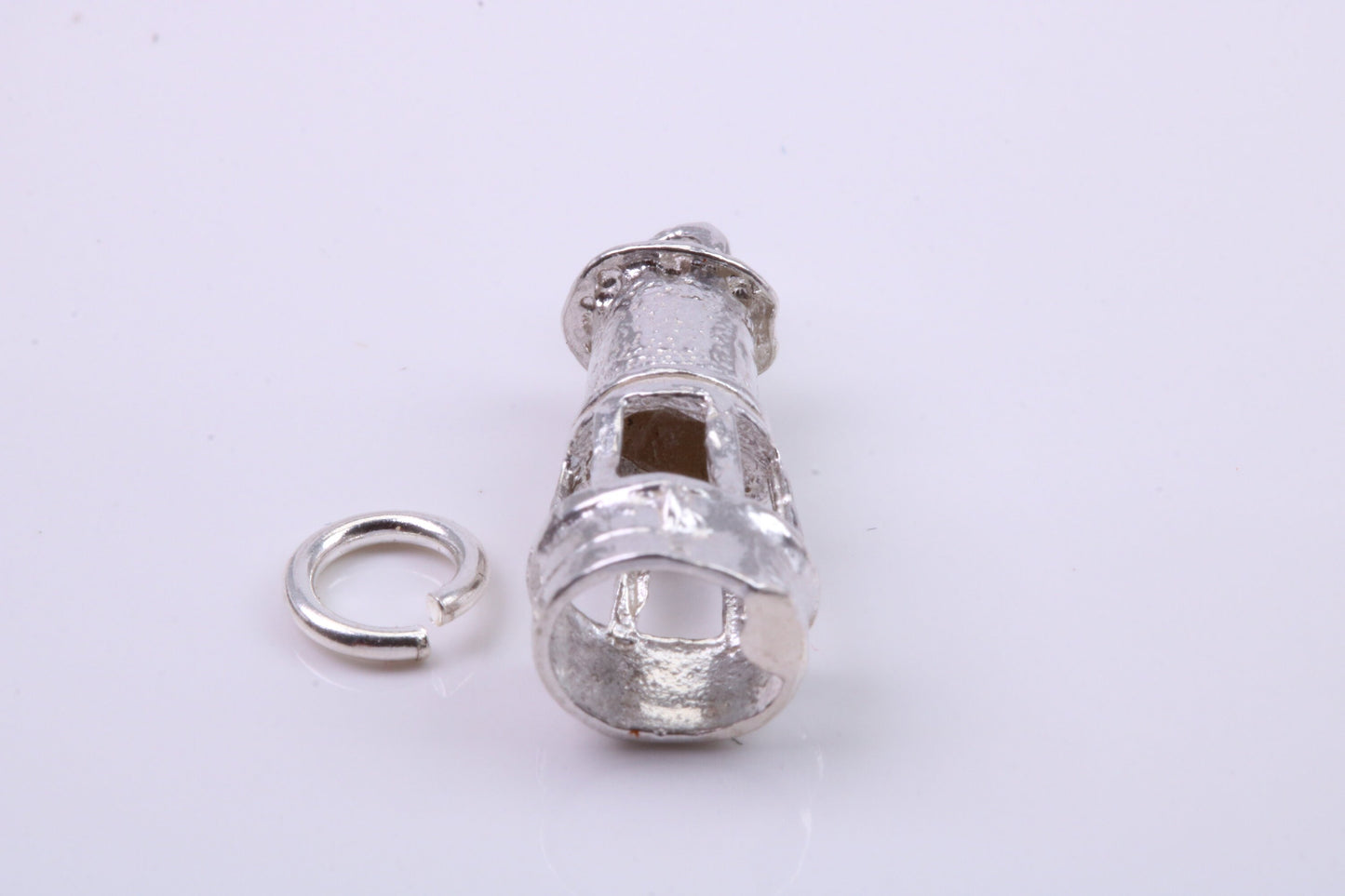 Lighthouse Charm, Traditional Charm, Made from Solid 925 Grade Sterling Silver, Complete with Attachment Link