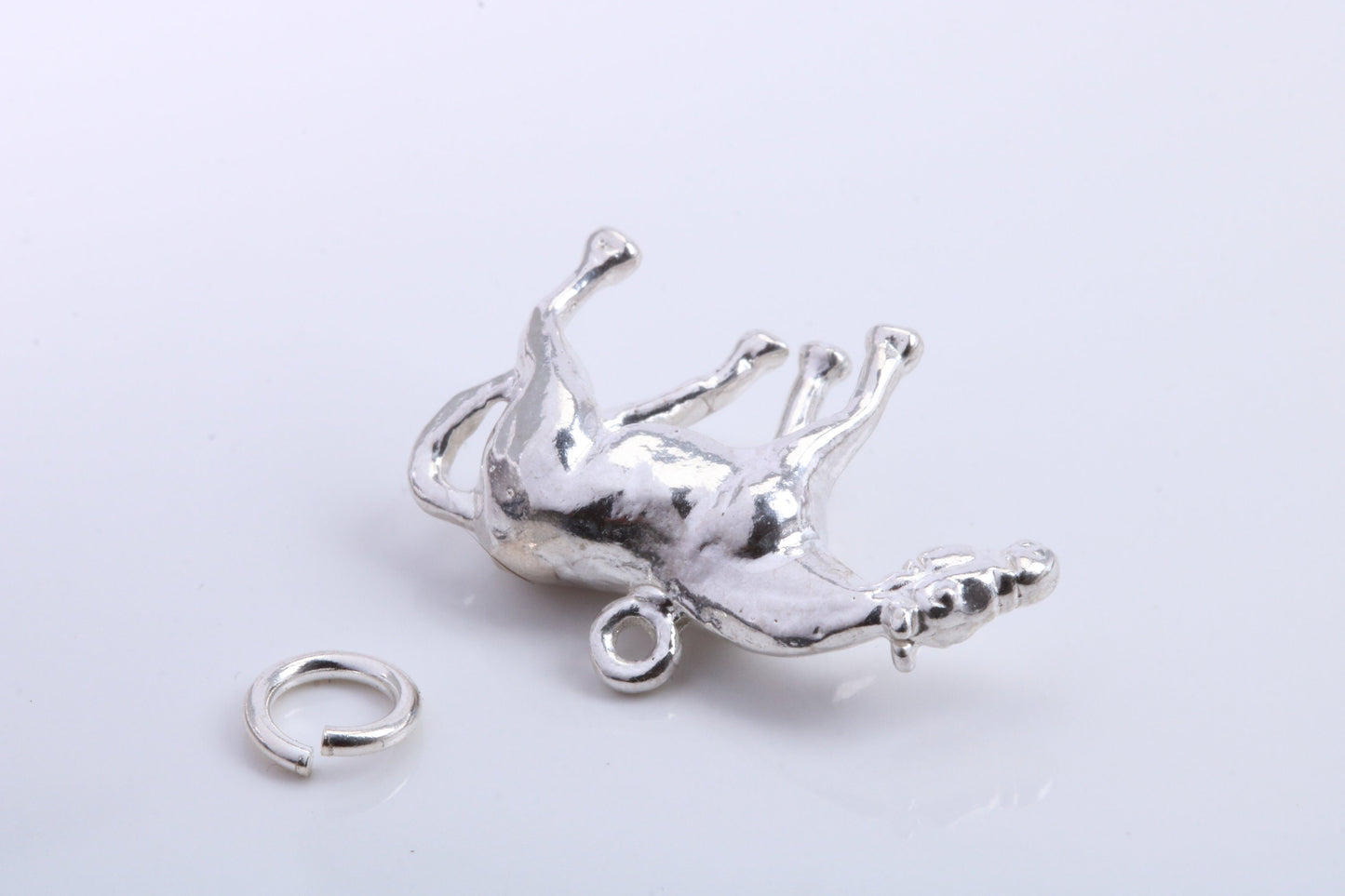 Horse Charm, Traditional Charm, Made from Solid 925 Grade Sterling Silver, Complete with Attachment Link