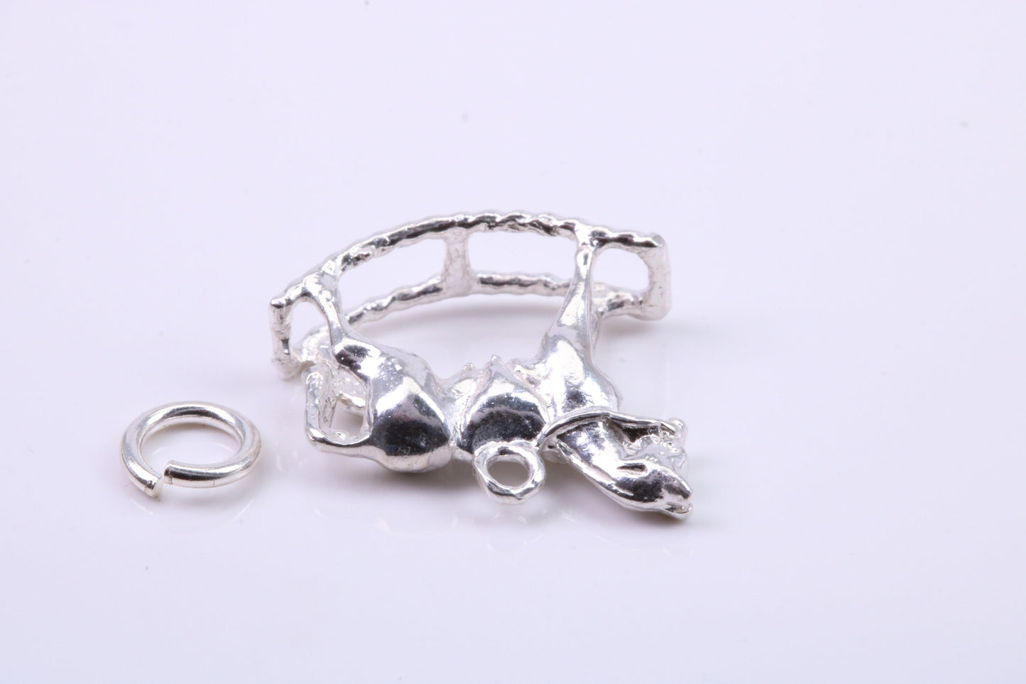 Rocking Horse Charm, Traditional Charm, Made from Solid 925 Grade Sterling Silver, Complete with Attachment Link