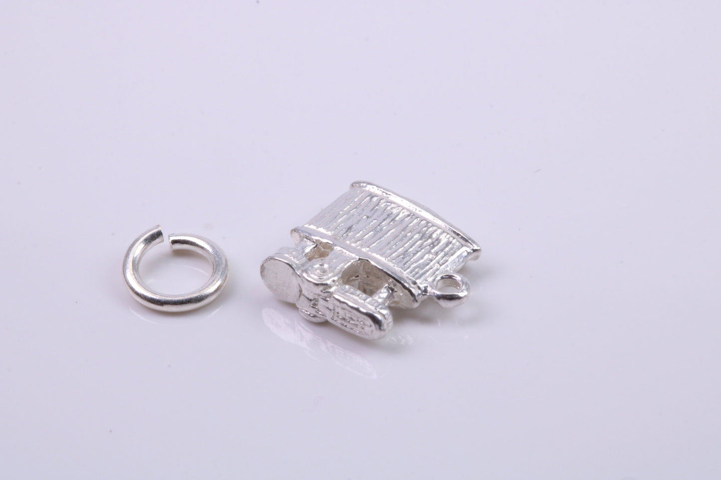 Cigar Lighter Charm, Traditional Charm, Made from Solid 925 Grade Sterling Silver, Complete with Attachment Link