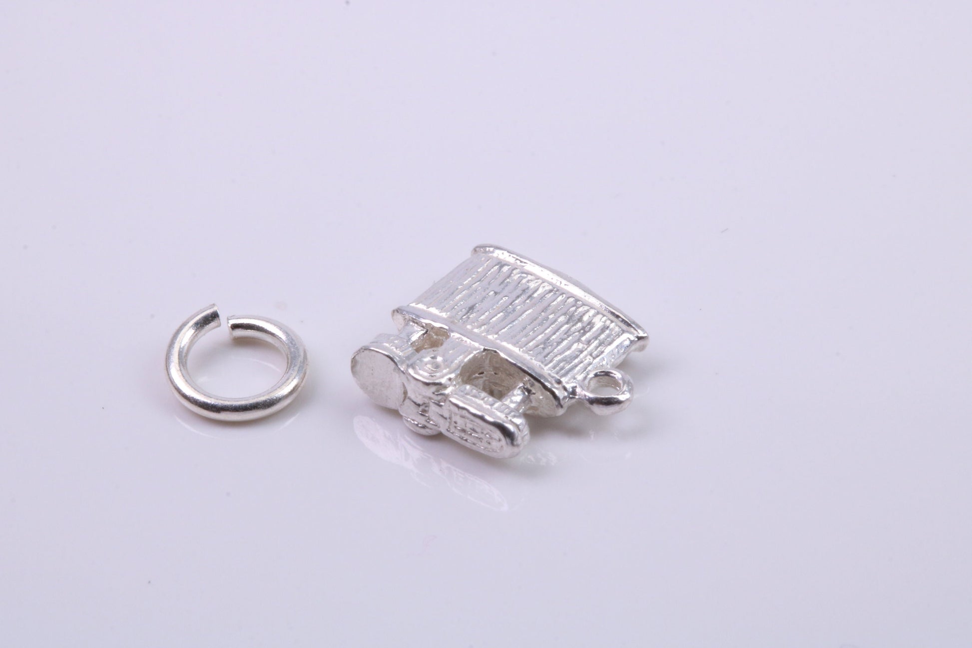 Cigar Lighter Charm, Traditional Charm, Made from Solid 925 Grade Sterling Silver, Complete with Attachment Link