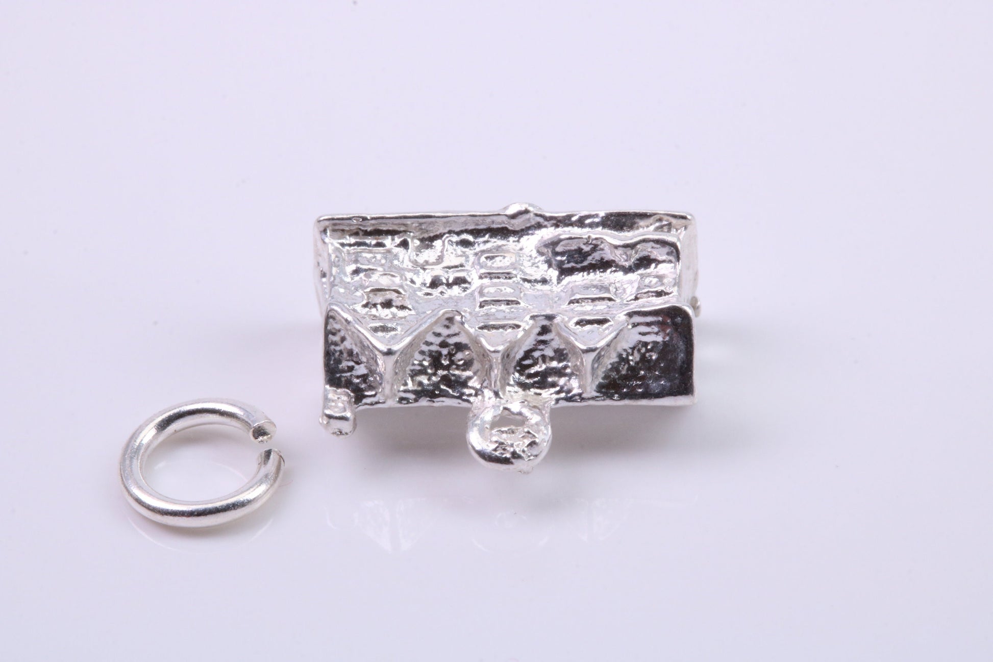 Country Cottage Charm, Traditional Charm, Made from Solid 925 Grade Sterling Silver, Complete with Attachment Link