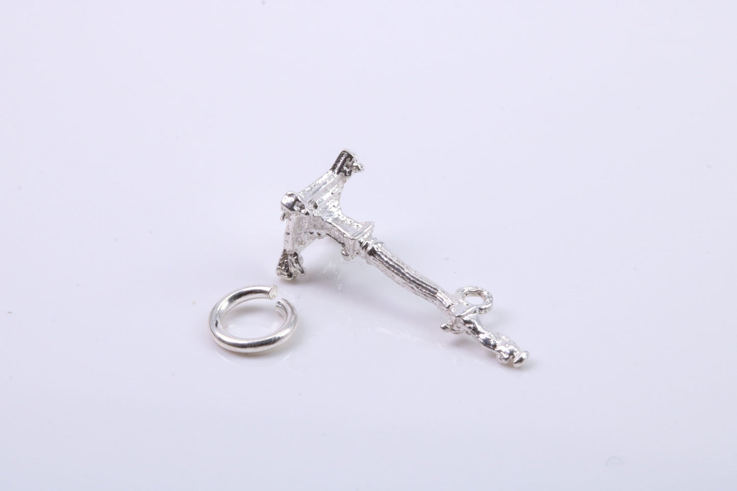 Iconic Nelsons Column Charm, Traditional Charm, Made from Solid 925 Grade Sterling Silver, Complete with Attachment Link