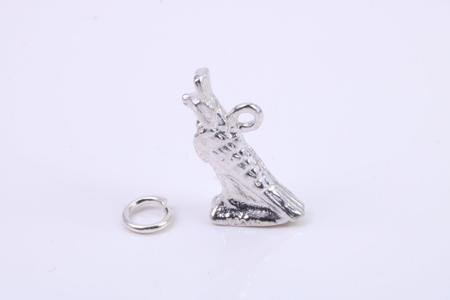 Egyptian Horus Charm, Traditional Charm, Made from Solid 925 Grade Sterling Silver, Complete with Attachment Link