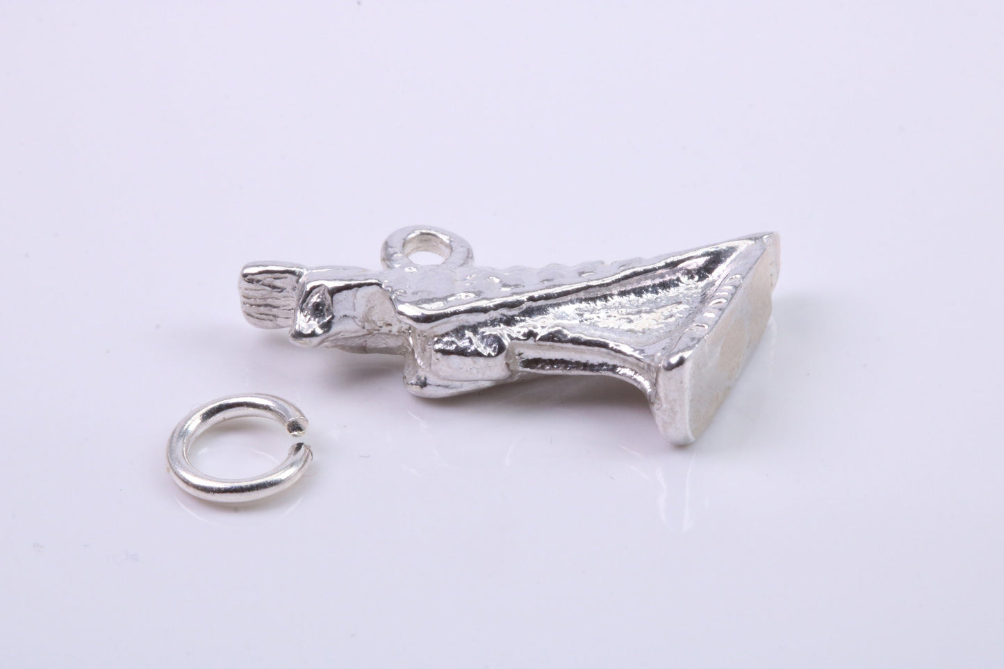 Egyptian Horus Charm, Traditional Charm, Made from Solid 925 Grade Sterling Silver, Complete with Attachment Link