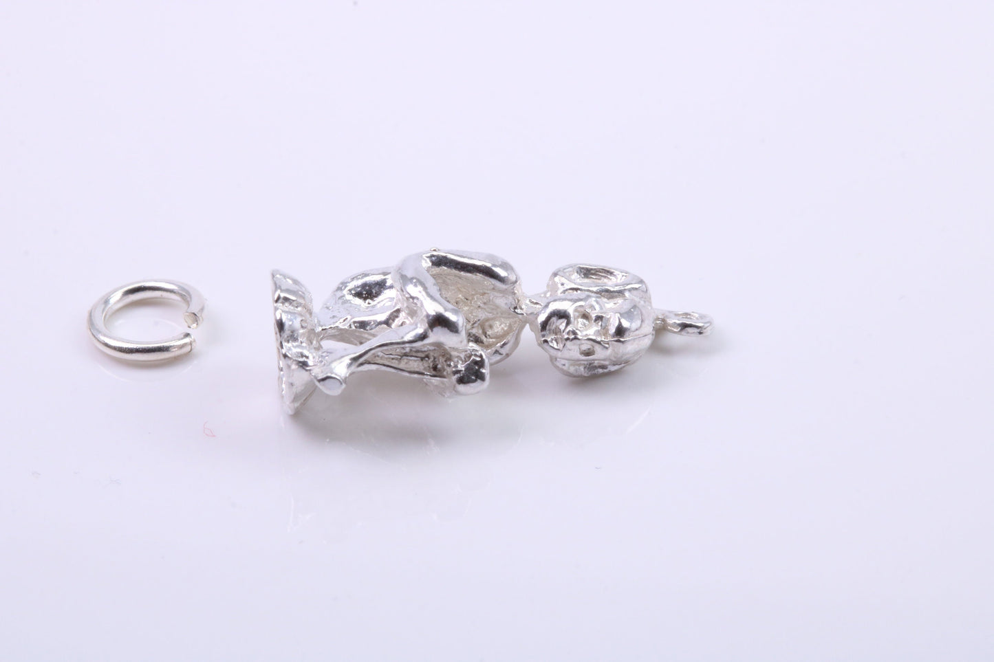 Elf Charm, Traditional Charm, Made from Solid 925 Grade Sterling Silver, Complete with Attachment Link