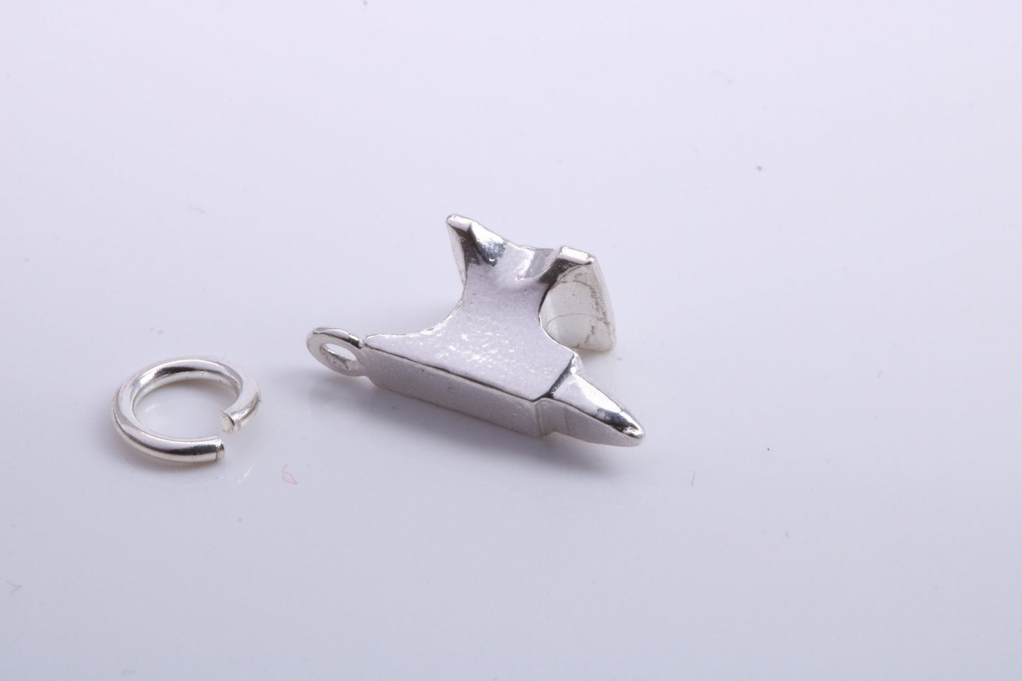 Blacksmiths Anvil Charm, Traditional Charm, Made from Solid 925 Grade Sterling Silver, Complete with Attachment Link
